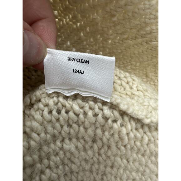 Eileen Fisher Womens Sweater Medium Tan Pullover Crowl Neck Merino Wool Camel - Picture 6 of 11